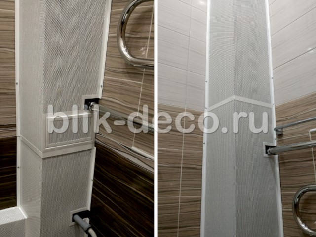 Короб на трубу из металла