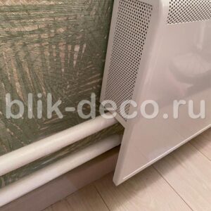 Декоративный экран на батарею из металла фото 