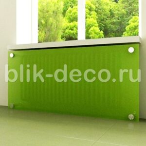 экран на батарею из стекла зеленый