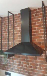 короб на вытяжку черный