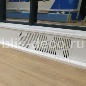 мдф фрезеровка решетка на батареи в офисе