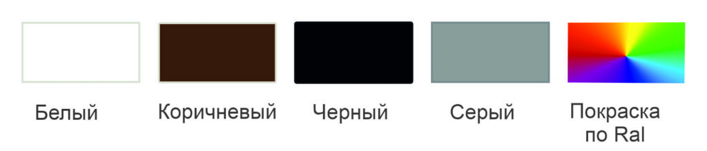 популярные цвета рамок на москитных сетках