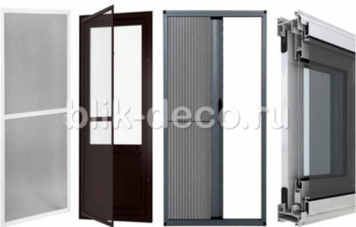 Типы конструкций москитных сеток