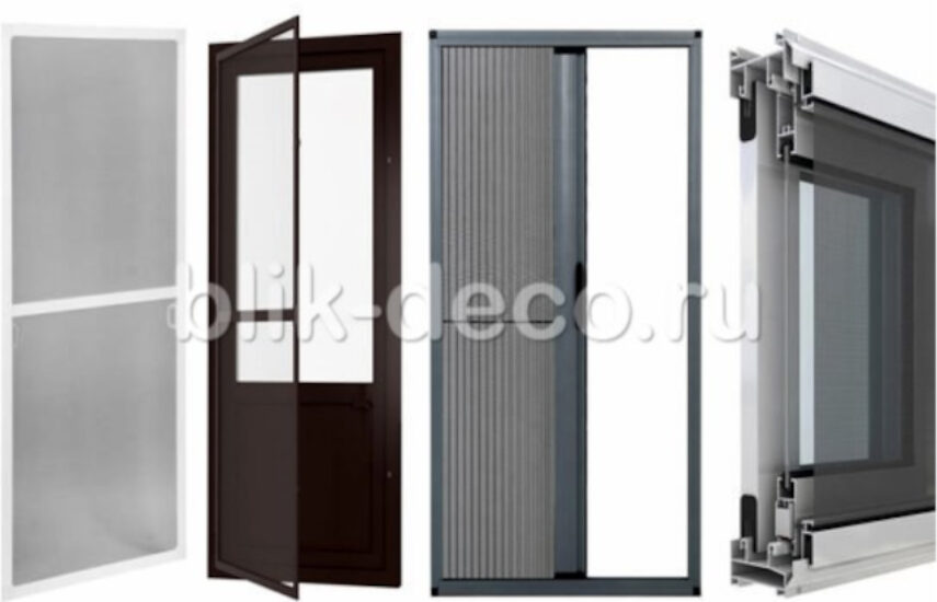 Типы конструкций москитных сеток