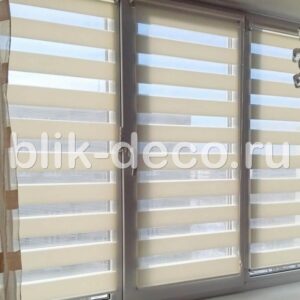 рулонные шторы зебра на окне