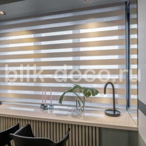 рулонные шторы зебра в интерьере